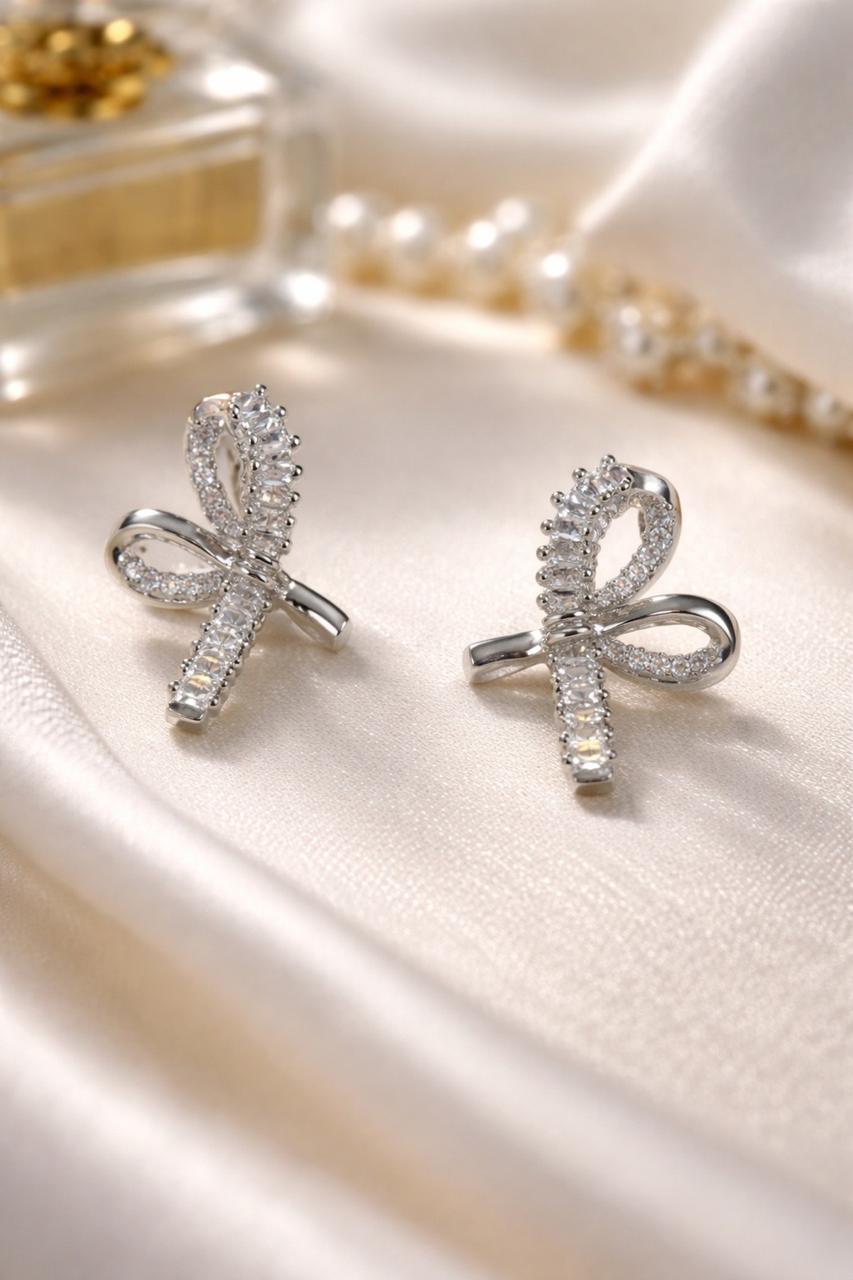 Eliora Crystal Bow Earrings