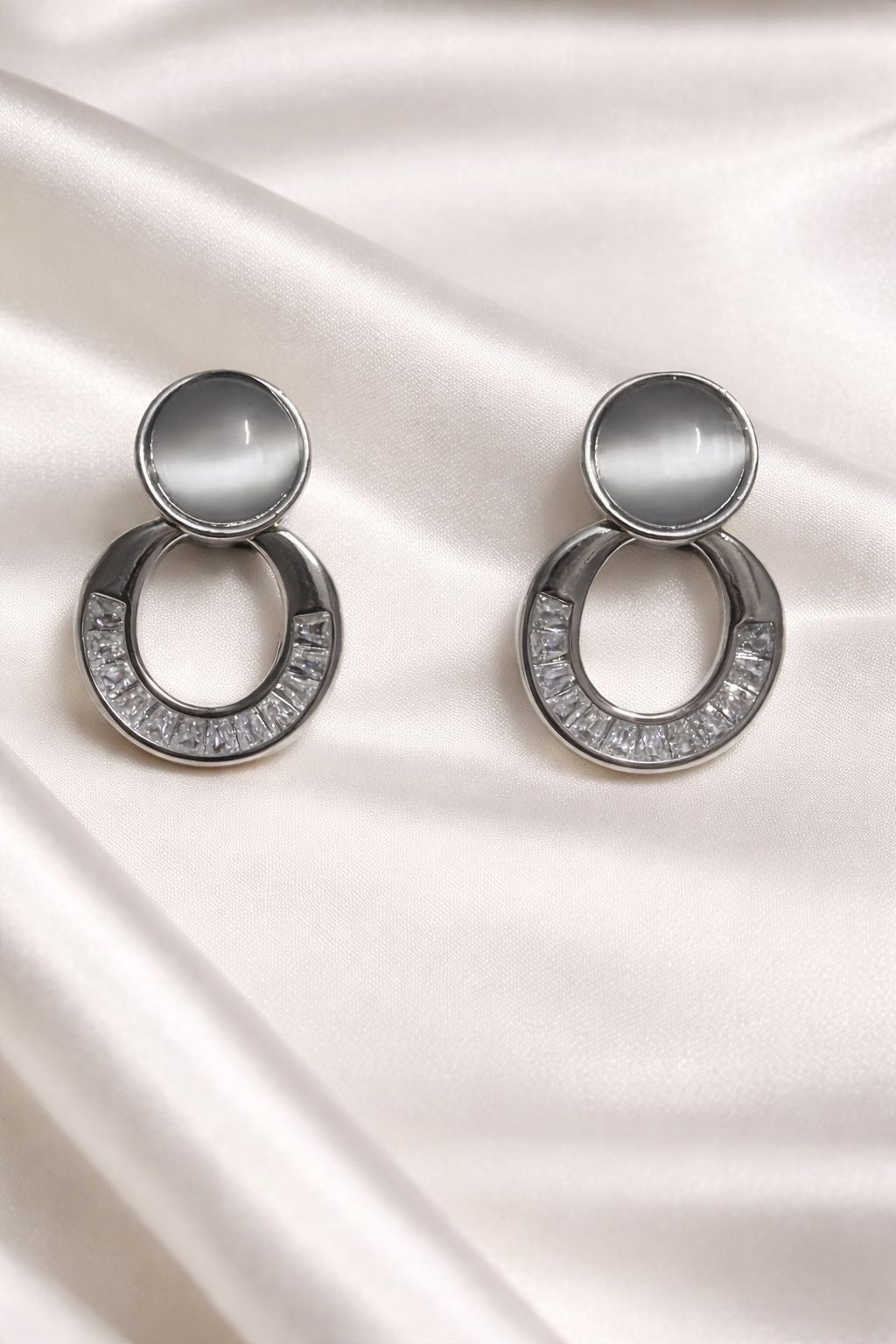 Eliora Luna Halo Crystal Earrings