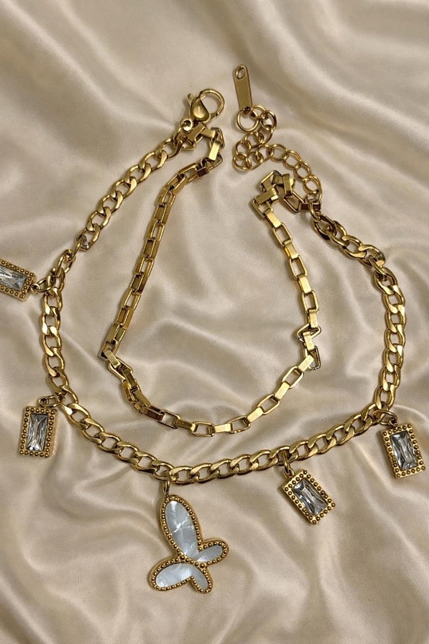 Eliora Butterfly Charm Bracelet