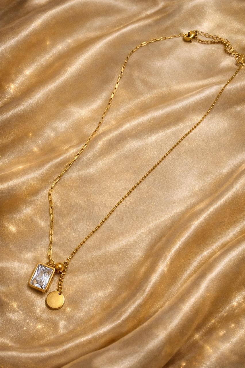 Eliora Dual Chain Pendant Necklace