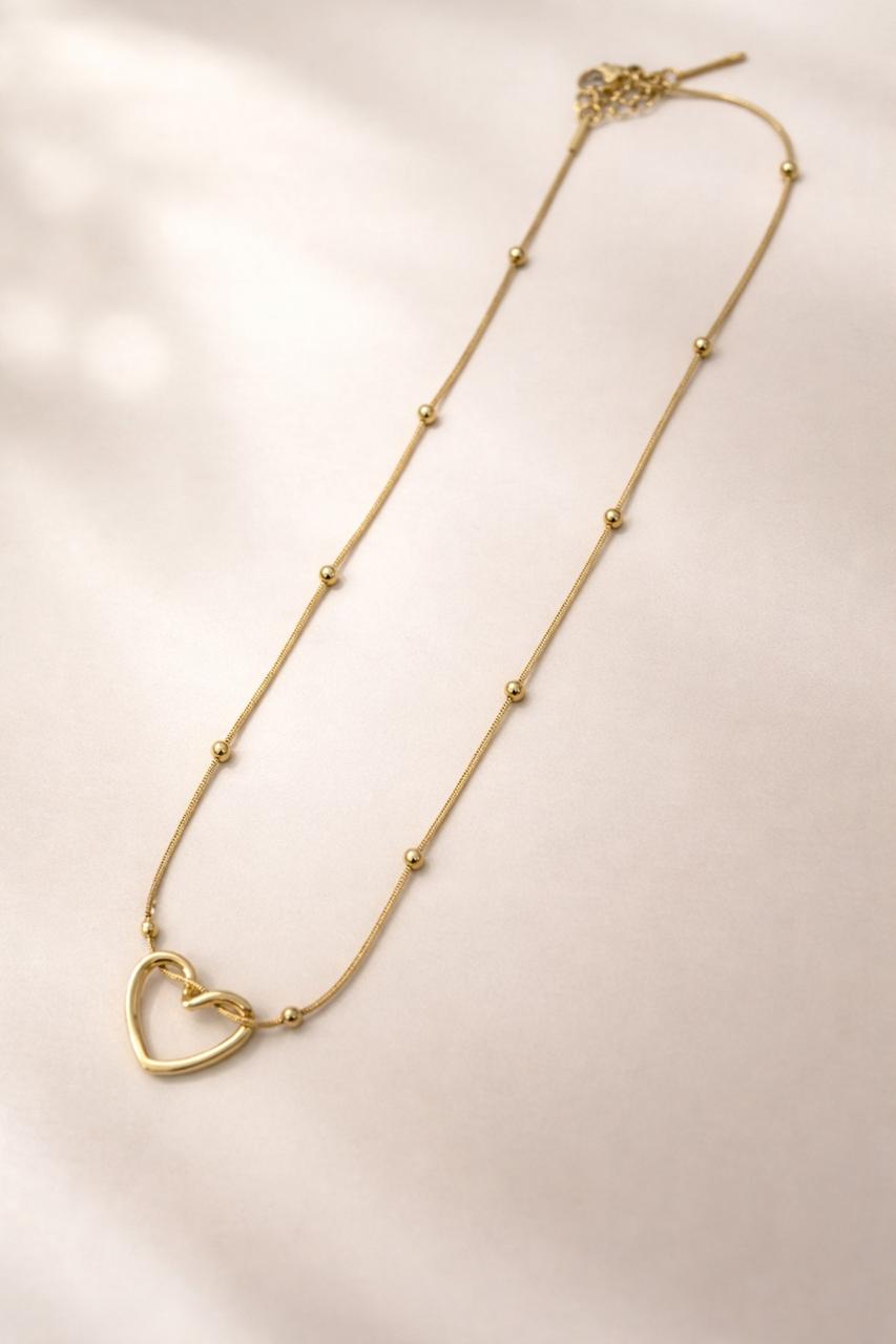 Eliora Heart Charm Necklace